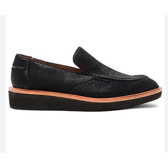 Derek Lam 10 Crosby Dana Black Calf Hair Slip On Loafers Sz 9 - Picture 1 of 10